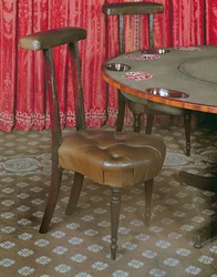 Spieltisch und Stuhl, spätes 18. Jahrhundert